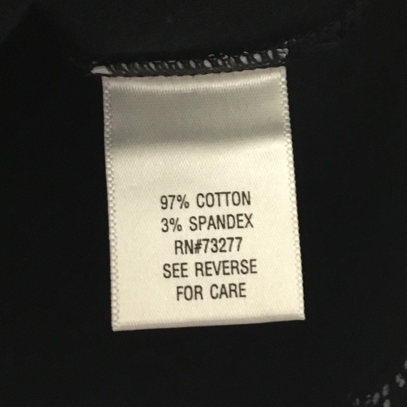 Croft & Barrow Blouse Black White Circle Printed Pattern Faux Wrap Size Medium - Picture 4 of 6